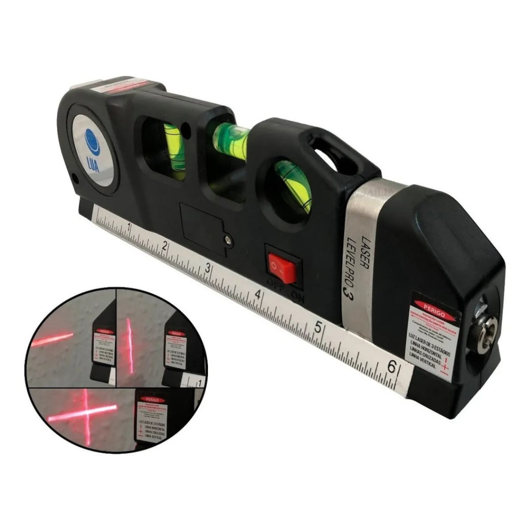 Ferramenta de Medição 4 em 1 - Com Laser