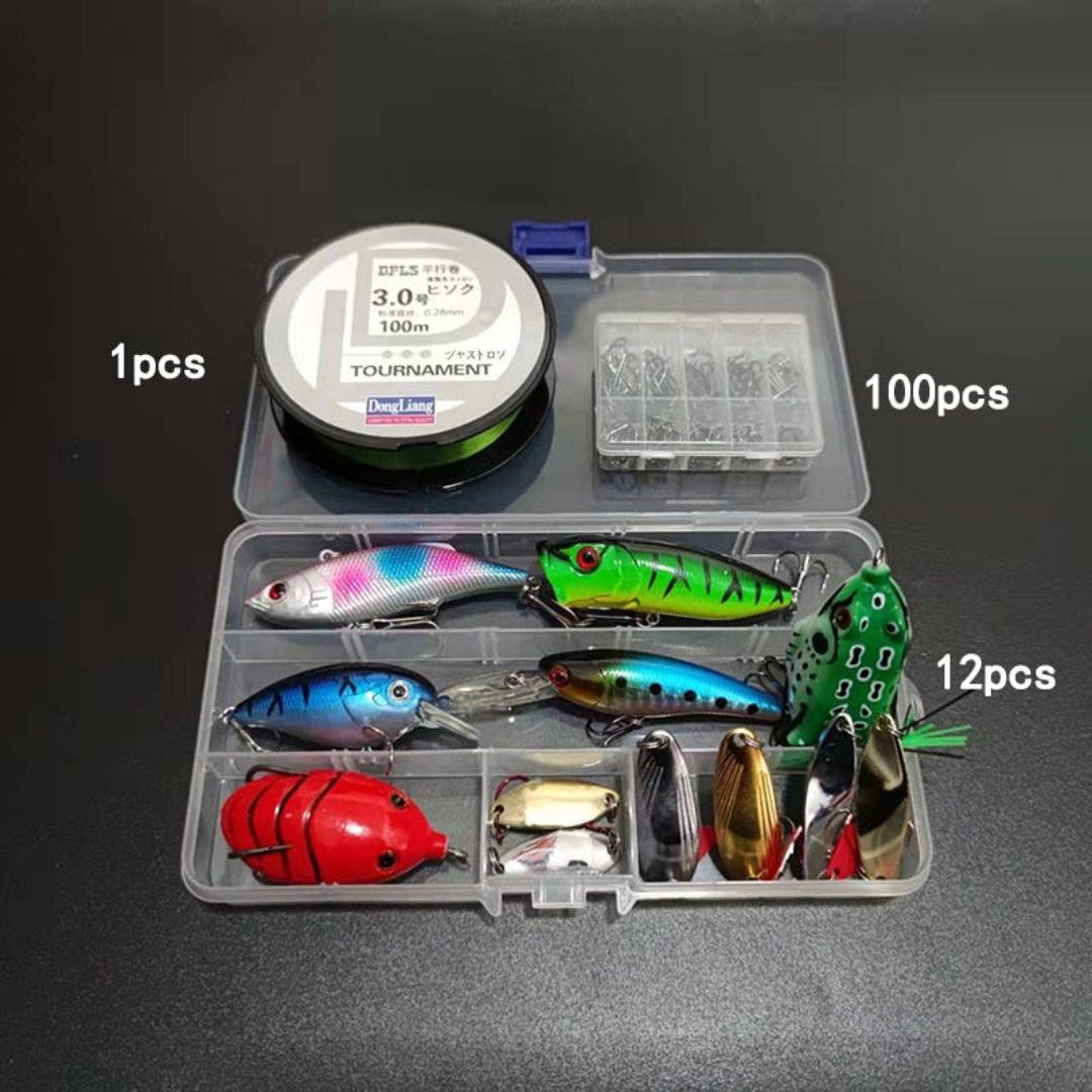 Kit de Pesca Completo - 164 Itens