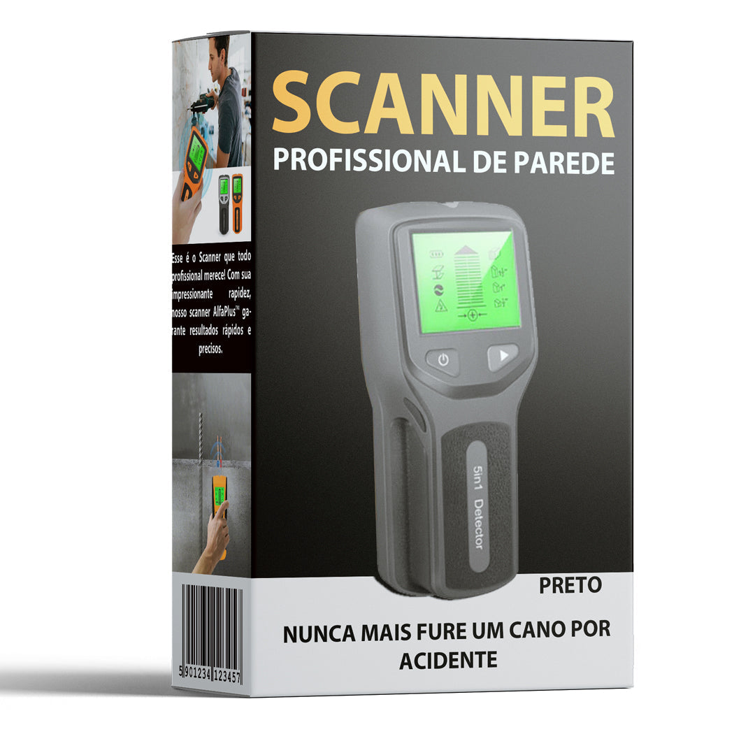 Scanner Profissional de Parede - Metais Cano PVC Madeira e Fiação